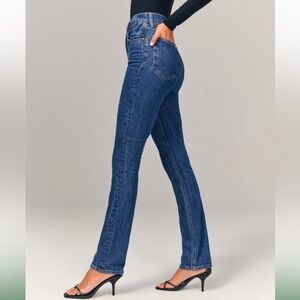 Abercrombie 90s Slim Straight Ultra High Rise Curve Love